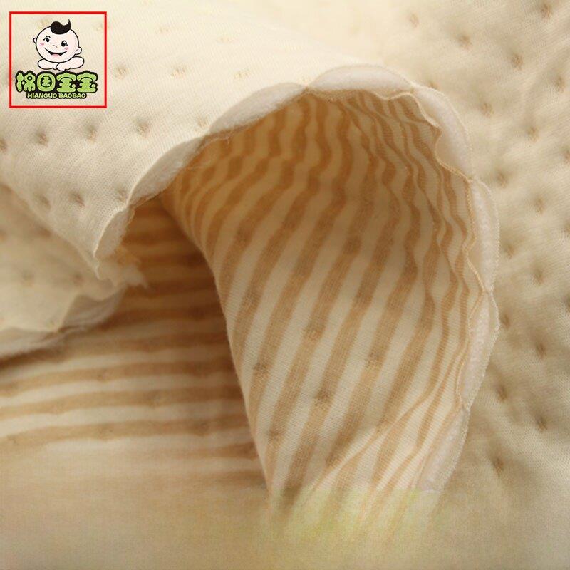 无荧光剂三层加厚高档彩棉夹棉纯棉布料冬季婴儿睡衣服装保暖面料