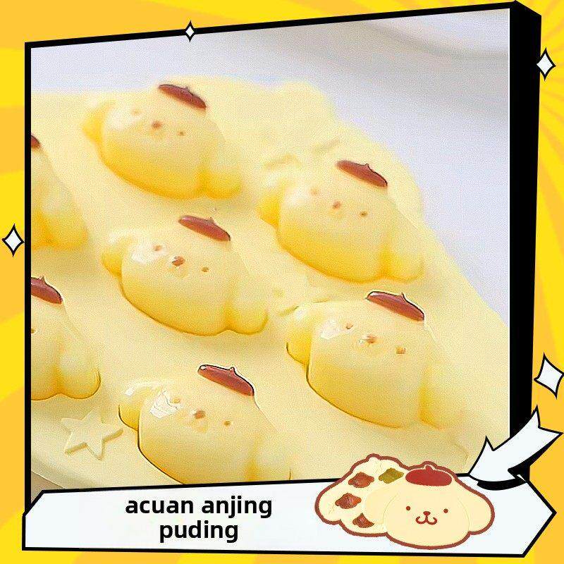 布丁狗模具冰格冰块冰粉巧克力奶冻卡通饱饱碗QQ糖奶酪棒磨具