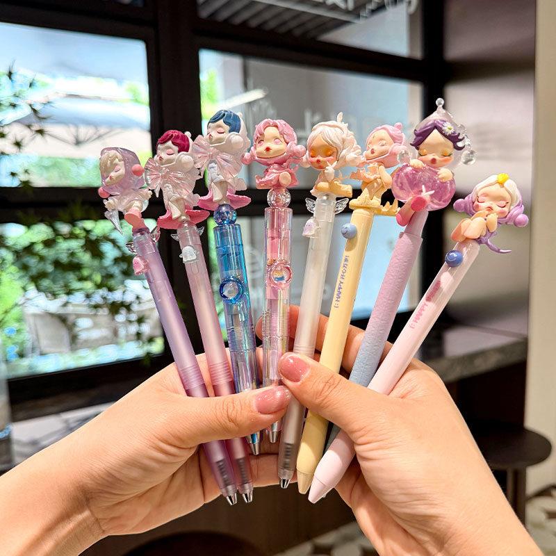 sp萌粒笔高颜值改娃diy中性笔潮玩文具自用送朋友礼物可替换笔芯