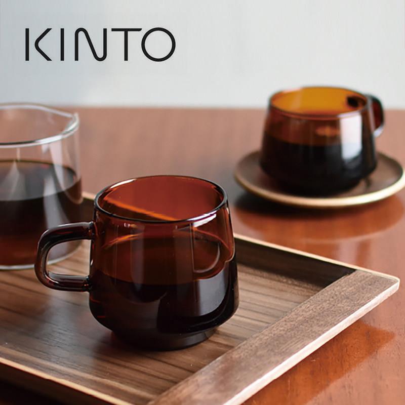 日本进口KINTO SEPIA系列琥珀色 耐热玻璃杯复古咖啡杯手冲分享壶