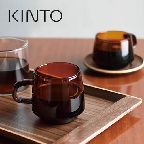 日本进口KINTO SEPIA系列琥珀色 耐热玻璃杯复古咖啡杯手冲分享壶
