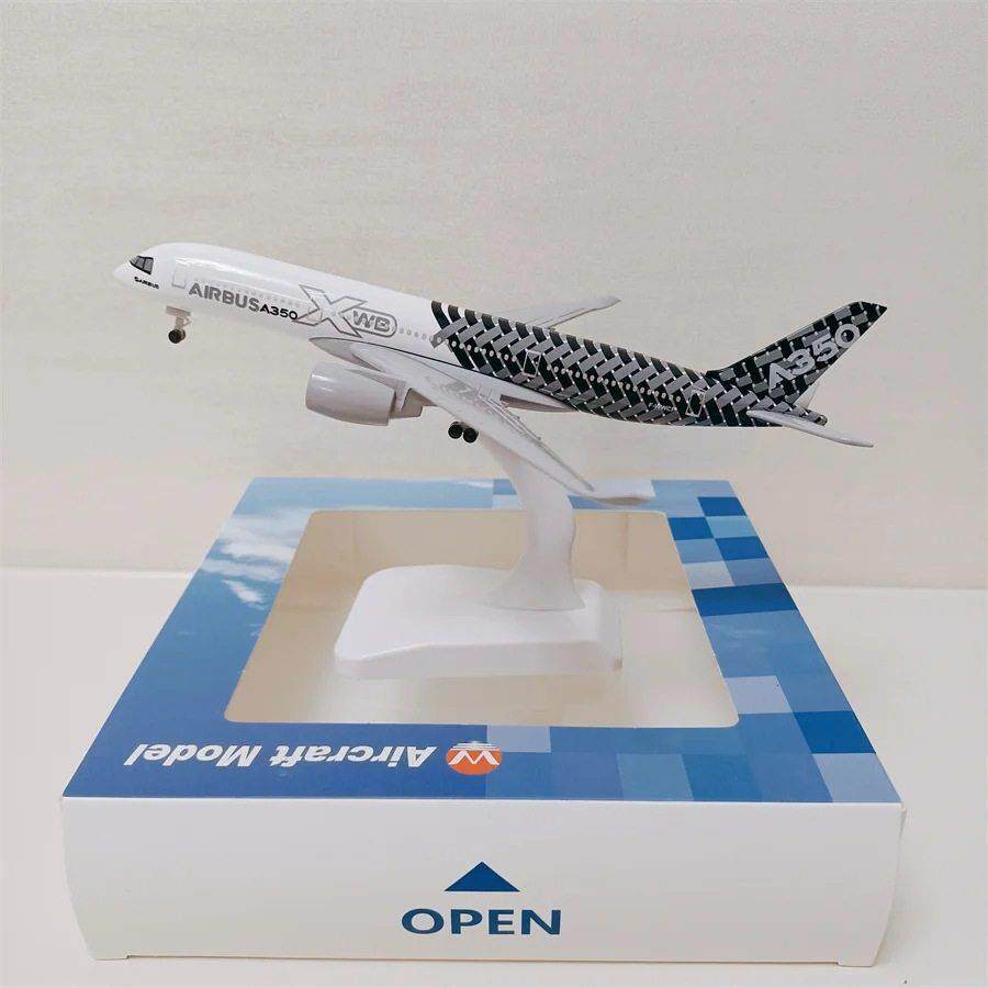 原厂涂装碳纤维20cm带轮拼装合金材料A350XWB原型机飞机模型航模