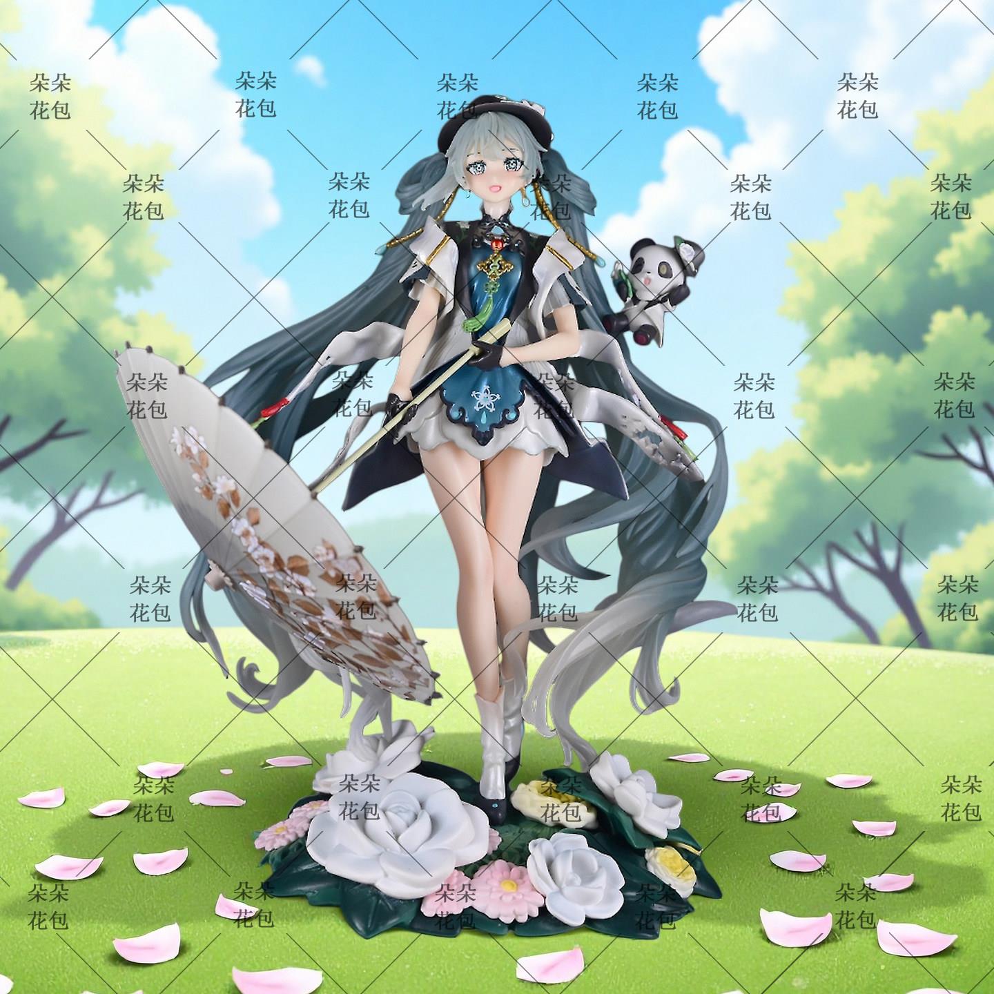 周边桌搭装饰摆件雪公主长发许愿熊猫初音手办二次元模型礼物