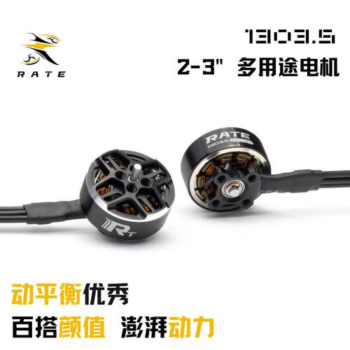 瑞速RATE 1303.5电机 2寸2.5寸桨机架 无人机穿越机FPV 3s 4s电机