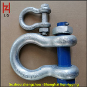 高强度合金钢 25T 卸扣 弓型带 厂家直 现货供应 螺母卸扣 美标