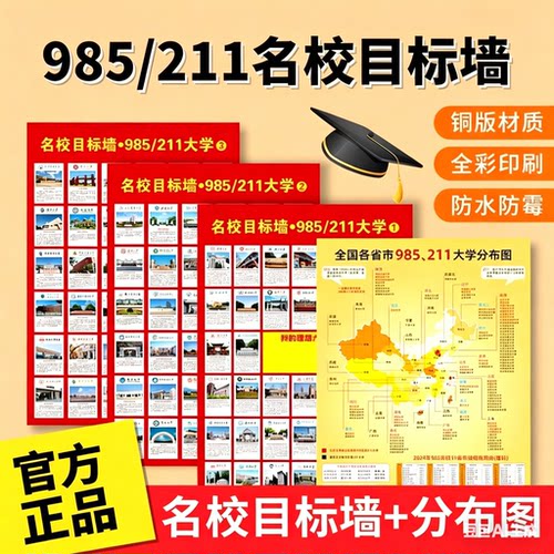 【热销10w+】名校挂图带视频介绍