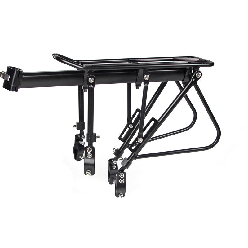 波尔川藏线d山地自行车快拆斜撑实心钢制铝合金货架载人通用碳纤