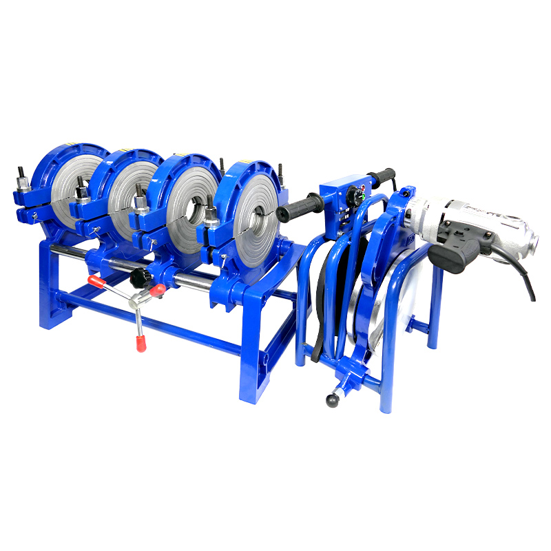 PE管对焊机手动四环热熔q机63-160/200对接焊机焊管机熔接器热熔