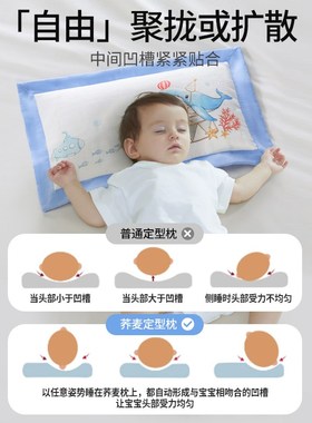 婴儿定型枕枕头套25x4s0纯棉儿童枕套纱布小尺寸内胆套宝宝米袋子