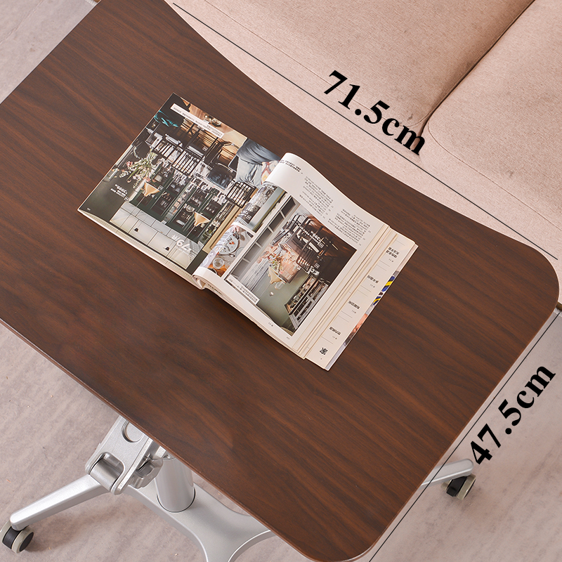 气动升降桌站立简l约式自动沙发床边可移动懒人办公桌演讲台桌