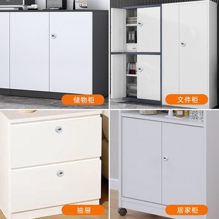 新款锌合金文件柜密码锁铁皮柜更衣柜信箱通用密V码锁小锁带钥匙