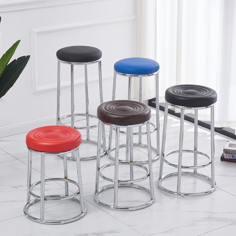 吧凳家用高脚凳手机柜台营业厅游戏厅酒吧前台椅S子车间加高圆凳