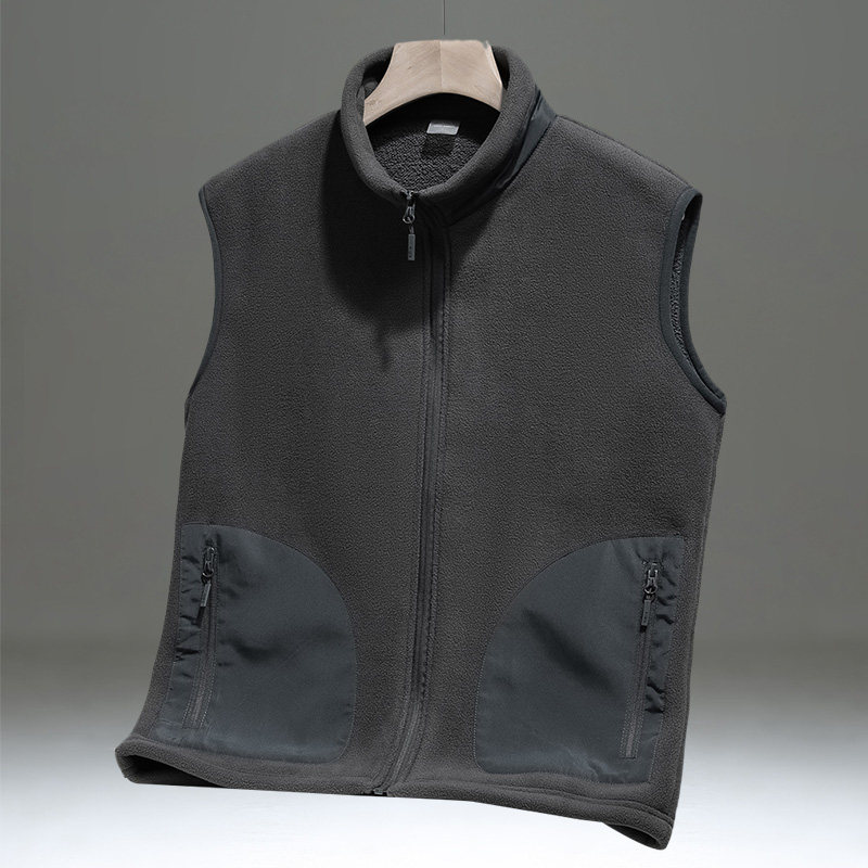 马甲男春秋冬保暖摇粒绒背心户外马夹中青年大码抓W绒无袖坎肩外,男装,常规马甲,淘宝优惠券,粉丝福利购,淘宝优惠卷