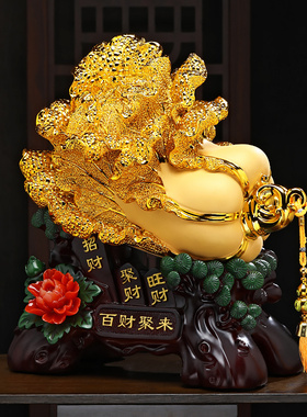 百财聚来招财白菜摆件客厅入户玄关电视柜酒O柜装饰品乔迁开业礼