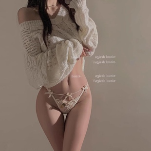 内裤 三角 女蕾丝性感镂空透气低腰少女生刺F绣纯欲网纱纯棉裆新款
