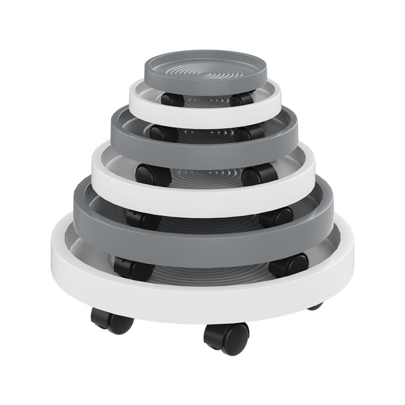 移动花盆托盘带轮滑轮接水盘万向轮底托底座加厚盆栽X塑料花盘底