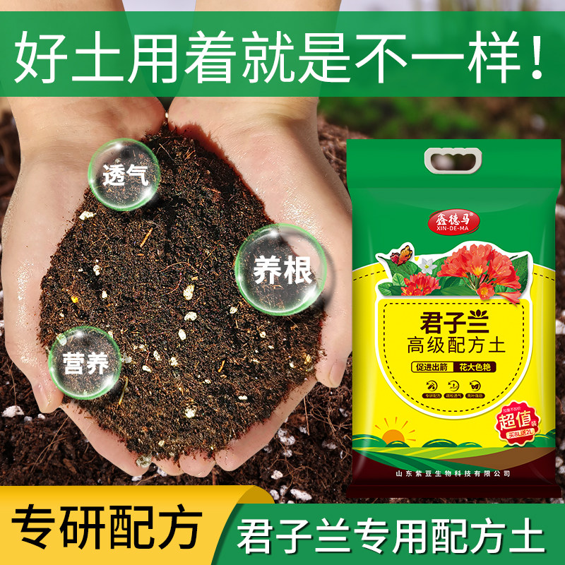 君子兰专用营养土盆栽养s花疏松透气防腐防虫种植土兰花松针腐叶