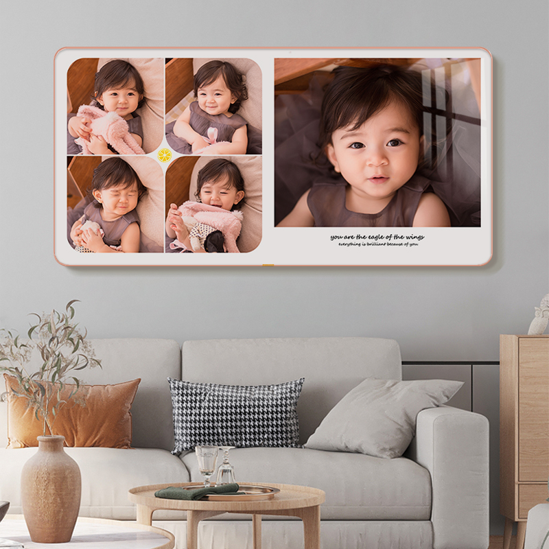 相框挂墙洗照片婚纱照p放大定制儿童照床头照大尺寸制作成照片墙