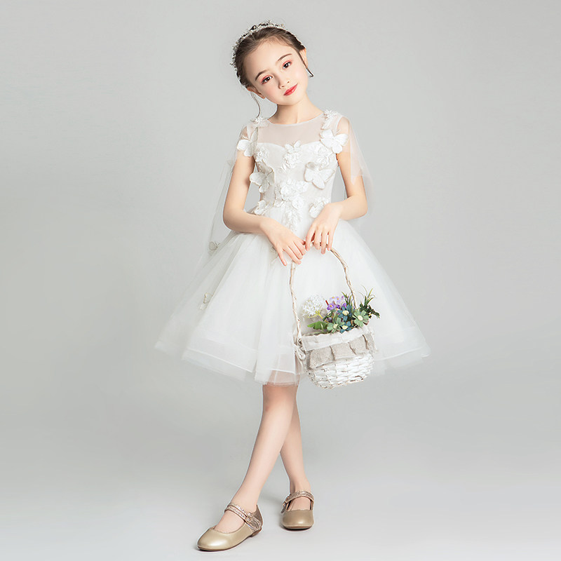 儿童礼服公主g裙蓬蓬纱女童模特走秀小女孩婚纱洋气主持人演出服