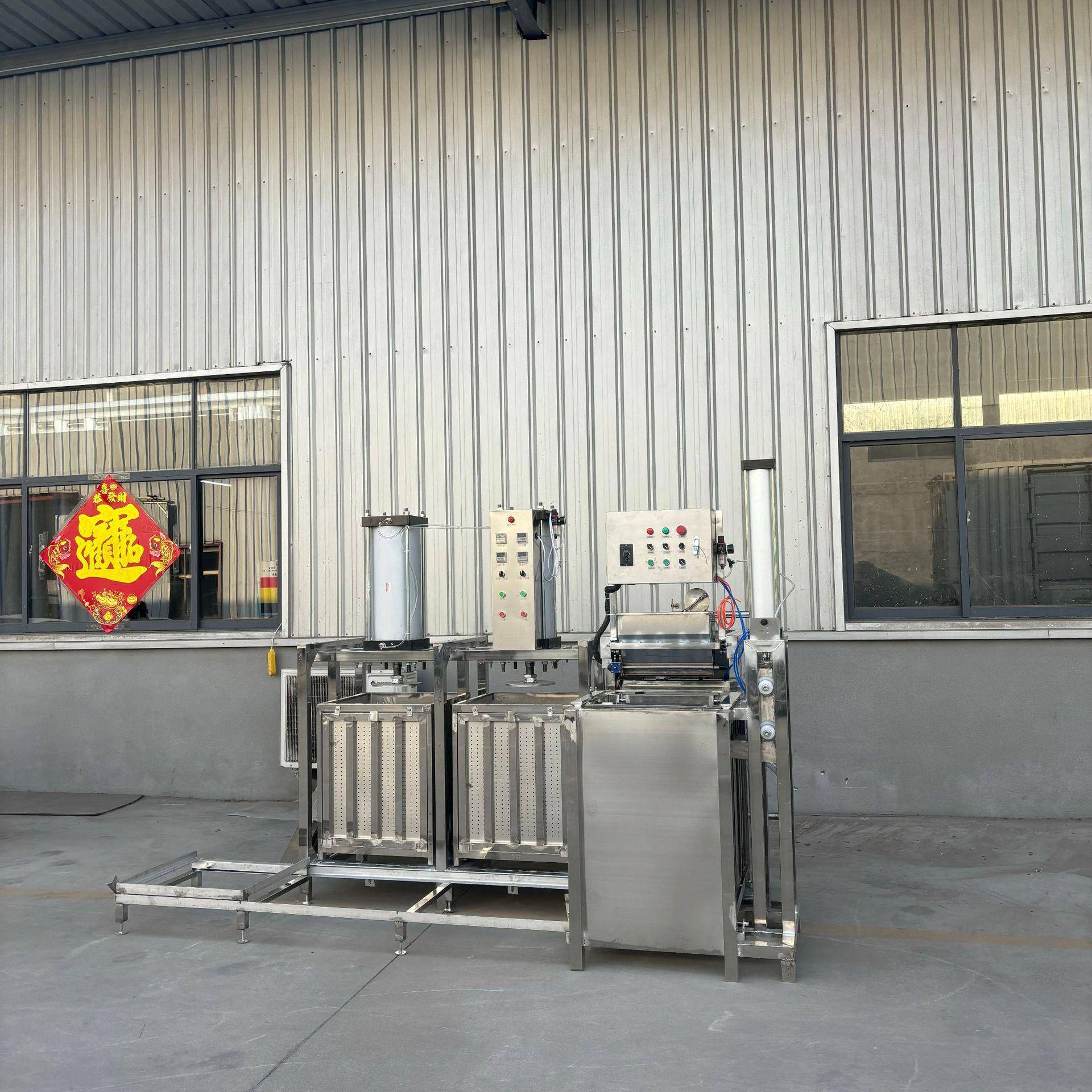 仿手工豆腐干机泼脑均匀平稳的豆干成型设备厚薄可调的香干机