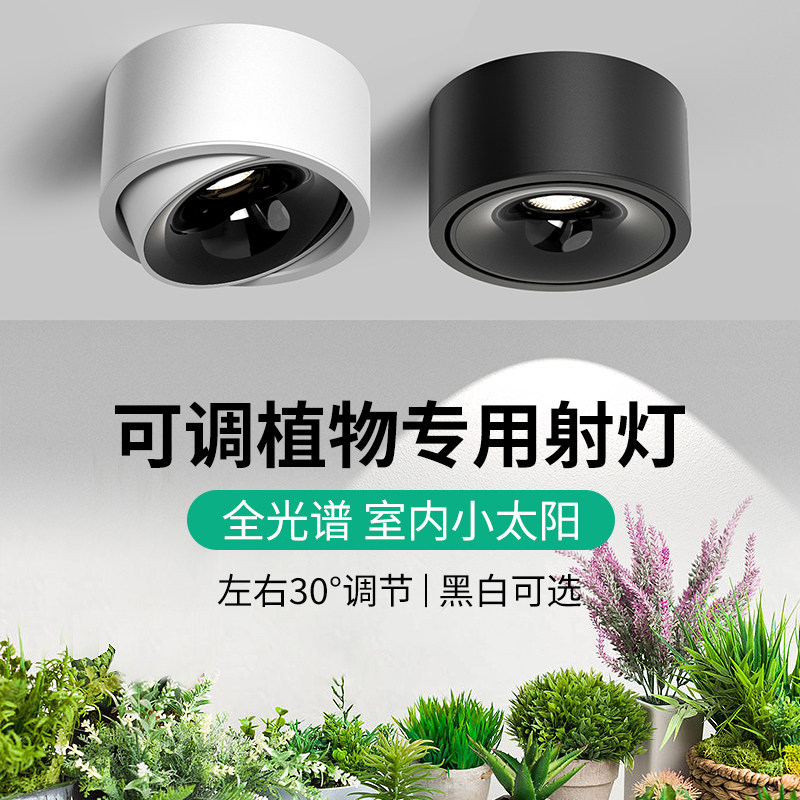 可调角度室内专用全光谱植物补光生长灯吸顶式过道模拟彷太阳光灯