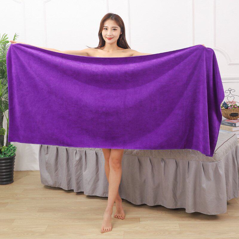 美容院专用铺床巾浴巾速干吸水足疗按摩宾馆床单家用加厚加大毛巾