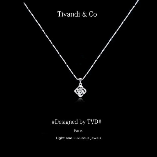 Tivandi&Co满钻四叶草纯银项链
