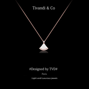 法国Tivandi&Co「贝壳」轻奢高级感贝母小扇子项链