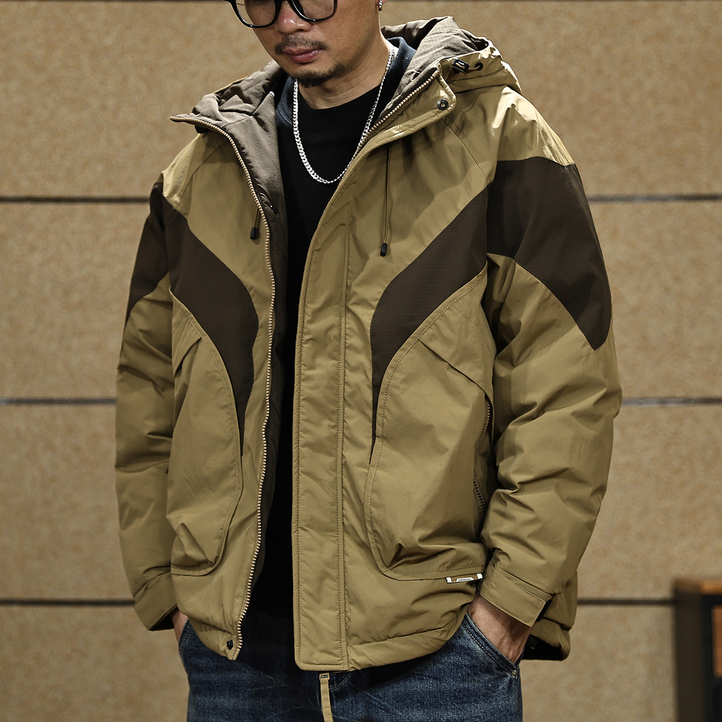 工装冲锋衣棉服男保暖夹克外套男