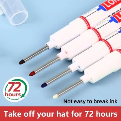 6Pcs/Set 20mm Deep Hole Long Nib Head Markers For Metal Perf