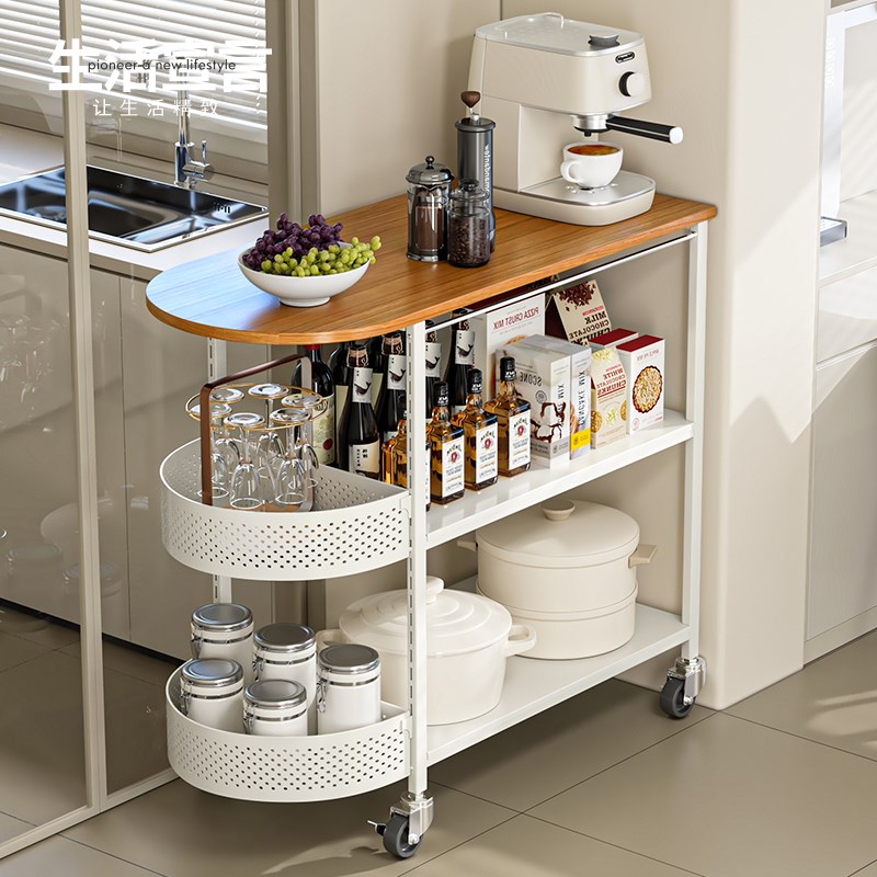 生活宣言可移动边几小推车多功能小桌子收纳茶沙发侧边柜角几带轮