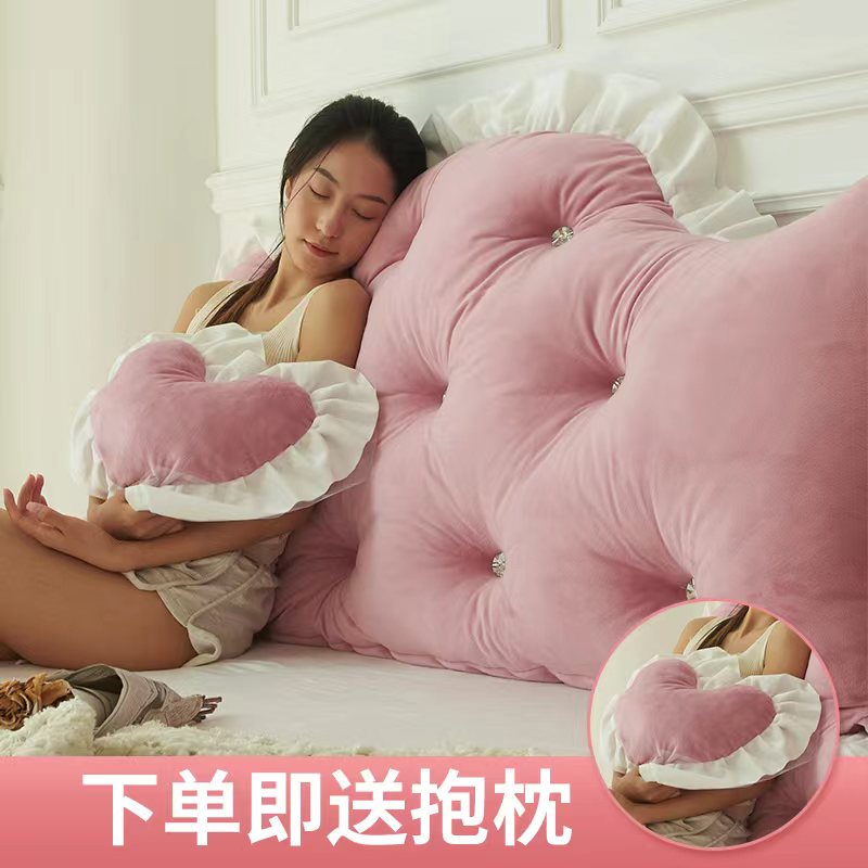 床头靠垫软包大靠背2022新款皇冠公主风床上床靠垫网红靠枕靠背枕