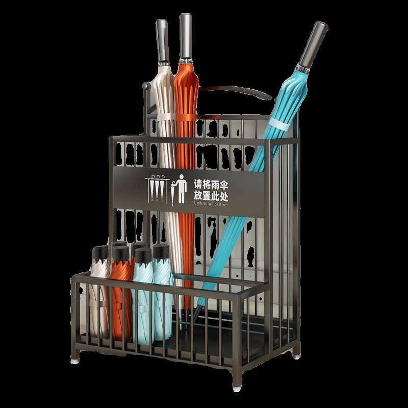 雨伞架收纳架商用大容量酒店大堂教室班级门口雨伞沥水存放置物架