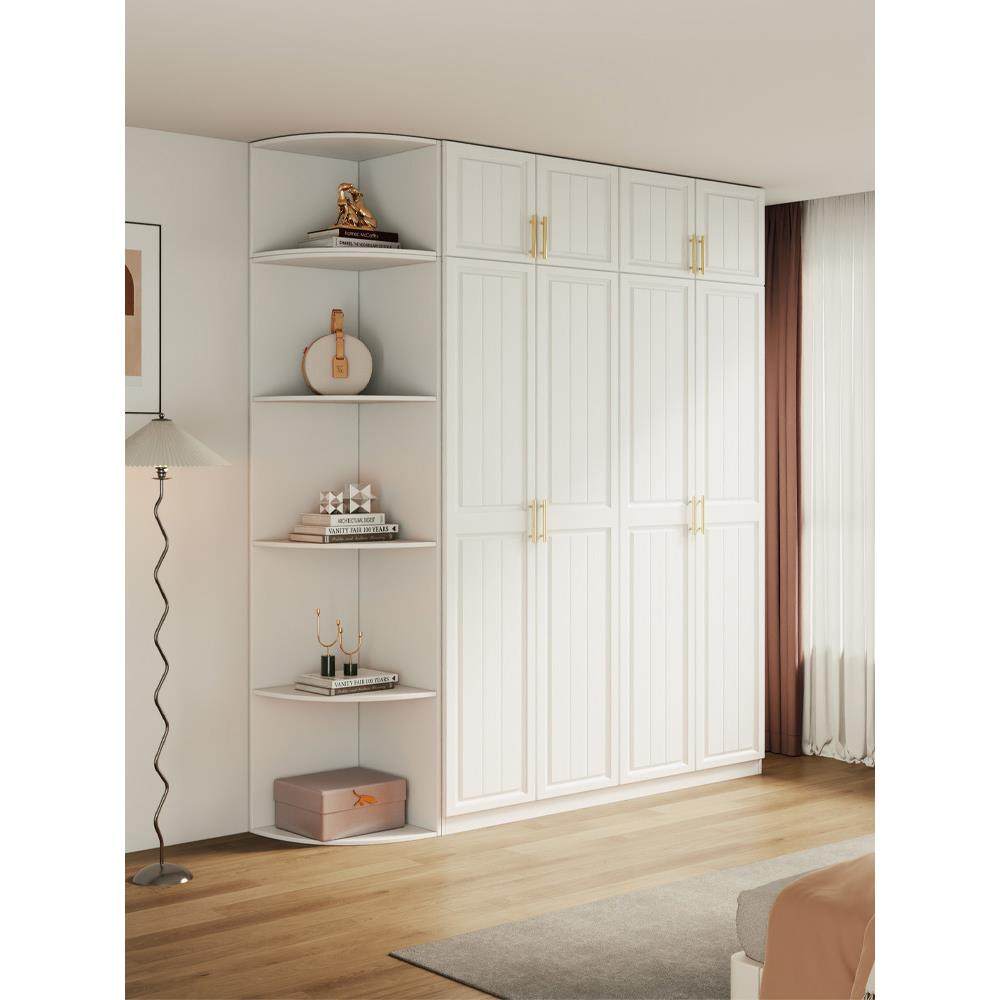 定制衣柜家庭卧室现代简单小公寓衣帽间组合柜一体机实木