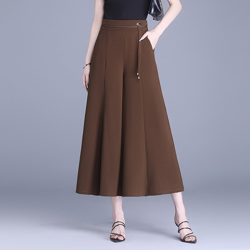 时尚大脚九分阔腿裙裤女2025夏季新款宽松显瘦垂坠感遮跨休闲裙裤,模玩/动漫/周边/娃圈三坑/桌游,文化/体育周边,淘宝优惠券,粉丝福利购,淘宝优惠卷