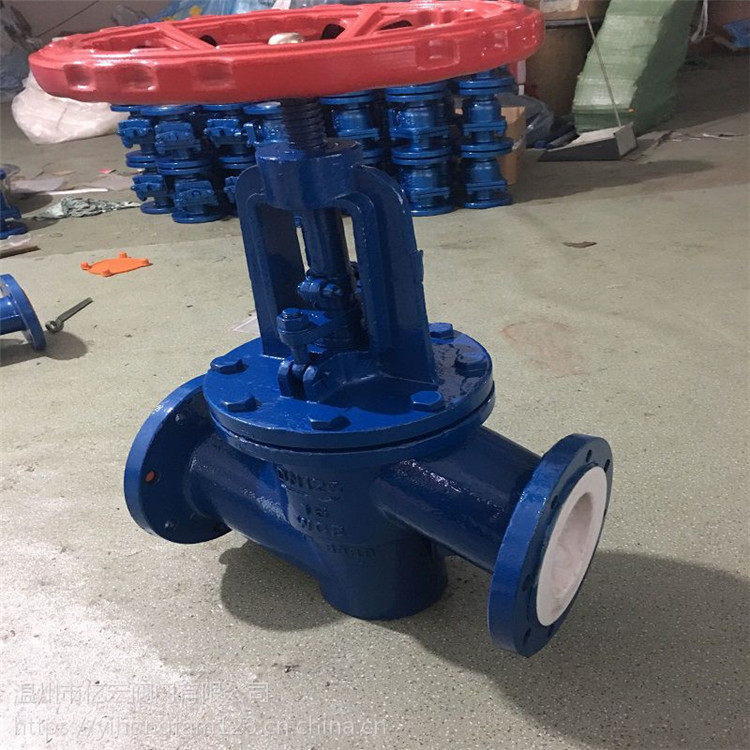 J41F46 衬氟法兰截止阀 J941F46 电动衬氟法兰截止阀 全衬F46