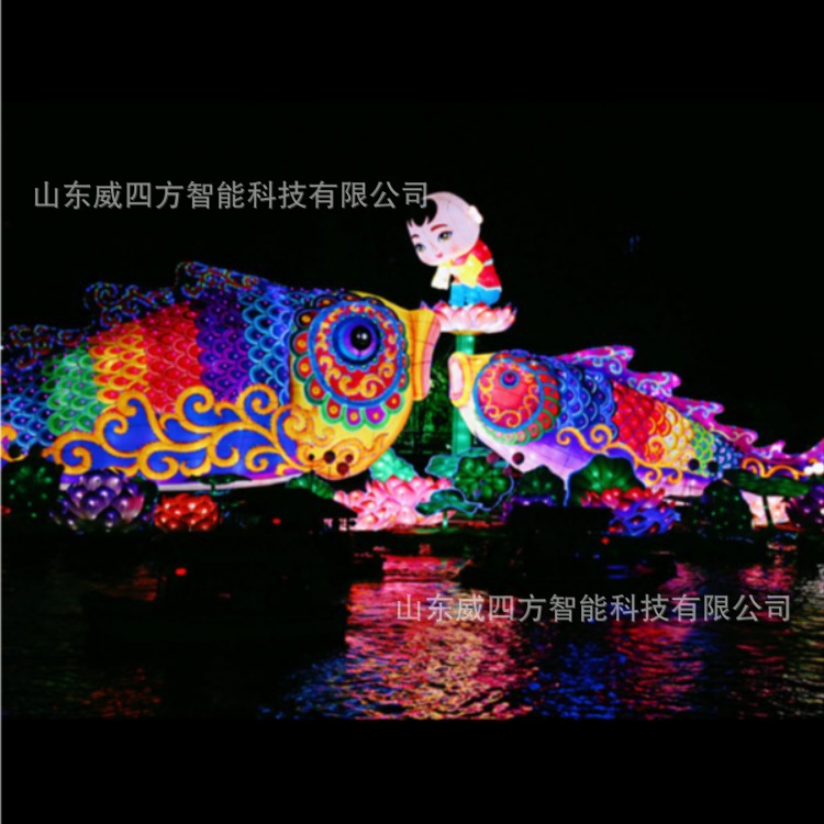 2021大型灯会财神中秋元宵民间led节日花灯宫灯春节彩灯牛型花灯