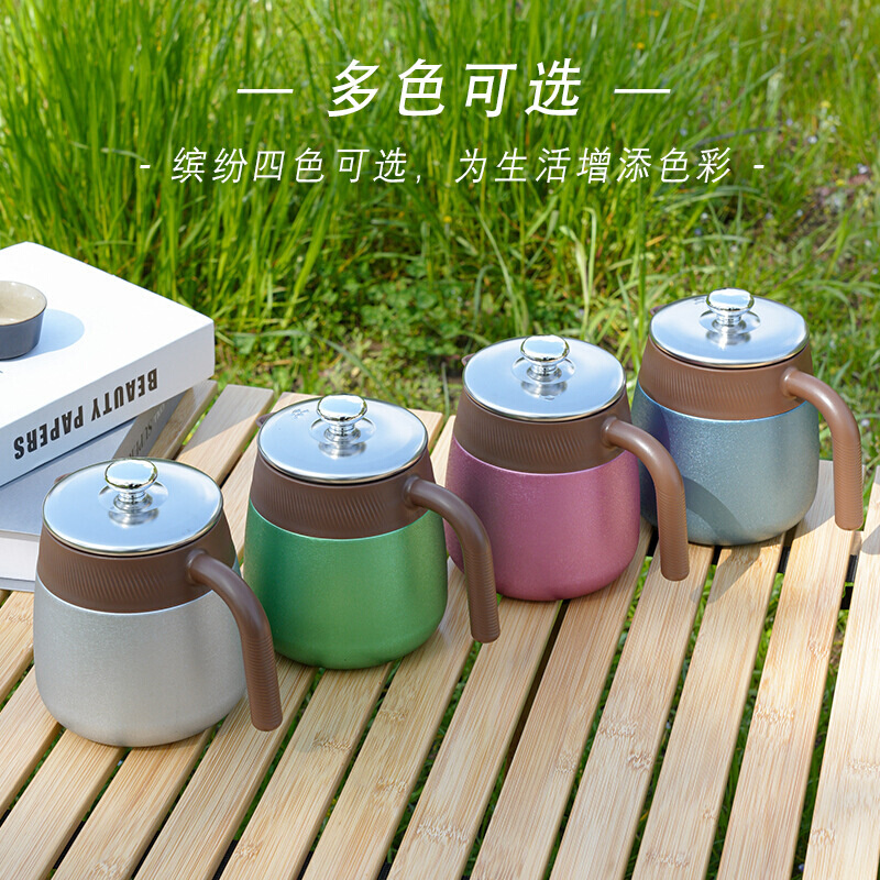钛咖啡壶覆钛焖茶壶迷你析晶冰花保温壶家用可拆卸养生闷泡茶水壶