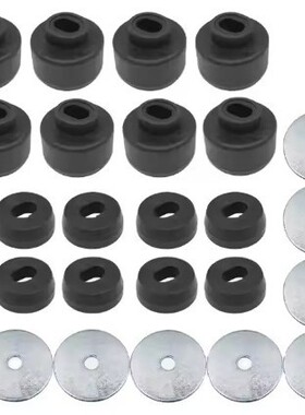 红色/黑色聚氨酯车身安装衬套驾驶室套件7-141 7-141 7-141