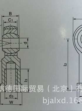 国产内螺蚊组装杆端关节轴承SI20 25 30 35 40 45 50 60 70 80ES