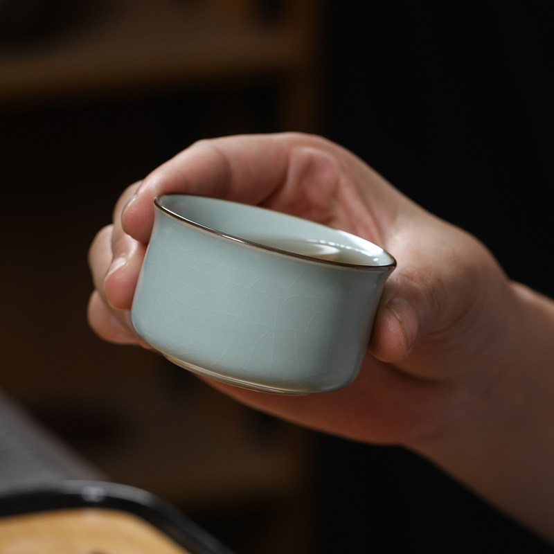 精选天青色汝窑功夫茶具可养开片陶瓷茶壶盖碗茶杯茶盘整套泡茶器,餐饮具,功夫茶具,淘宝优惠券,粉丝福利购,淘宝优惠卷