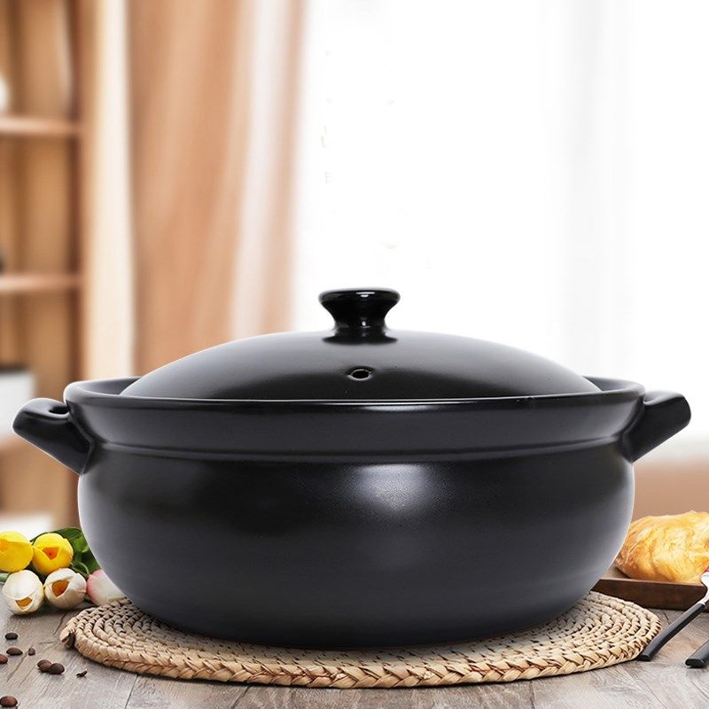 电磁炉专用砂锅家用汤煲燃气灶通用炖锅陶瓷火锅煲汤商用熬粥瓦煲