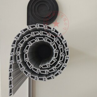 精选定做橱柜pvc推拉卷帘门厨房间传菜出菜口折叠门百叶窗带盘