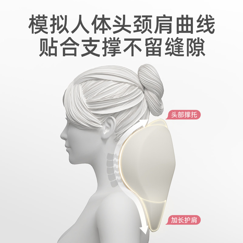 漫彩汽车头枕靠枕小个子女司机可爱记忆棉驾驶座椅腰垫车用护颈枕