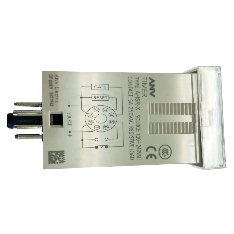 原装台湾士研ANV时间继电器AH6R-X 100-240VAC AH6R 0.01-99990H