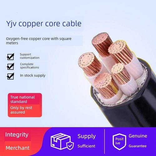 国标YJV3 4 5铜芯硬2.5BVR6三相10 16 25 35平方+1+2充电桩电缆线