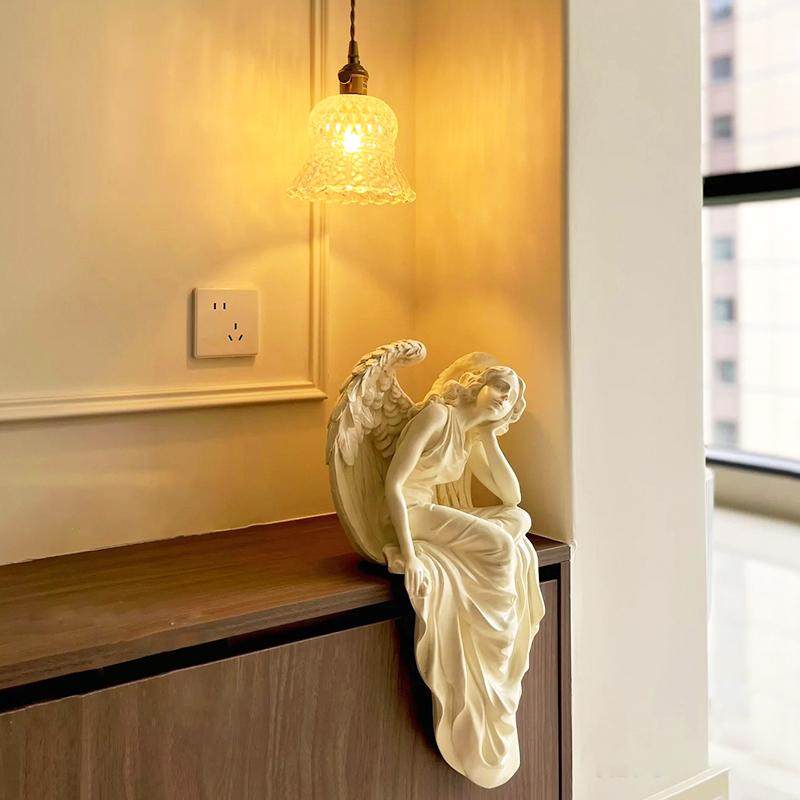 欧式覆古摆坐姿天使H0094女孩树脂饰家客厅桌阳台居面摆台玄关装,家居饰品,装饰摆件,淘宝优惠券,粉丝福利购,淘宝优惠卷