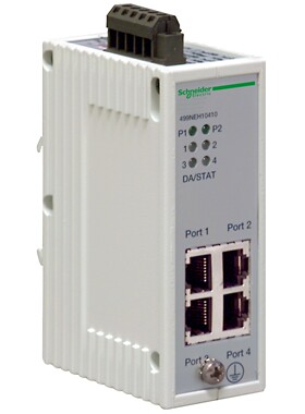 施耐Ethernet集线器4个 10Base-T 端口 (RJ45 连接器)499NEH10410