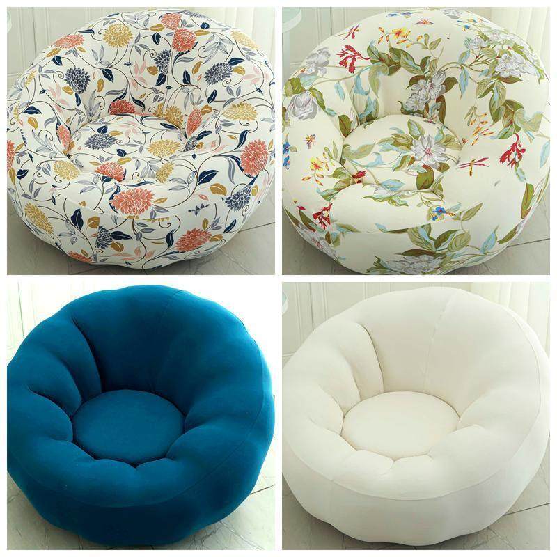 2025大圆形沙发套罩全包通用四季垫巾懒人花瓣坐椅凳盖布南瓜单人