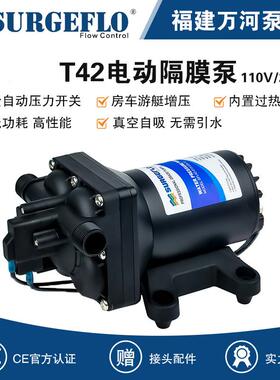 110V交流电动隔膜泵220V家用小型自吸增压抽水泵洗碗机加压水泵